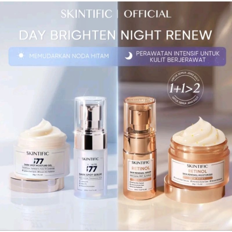skintific day cream night cream set
