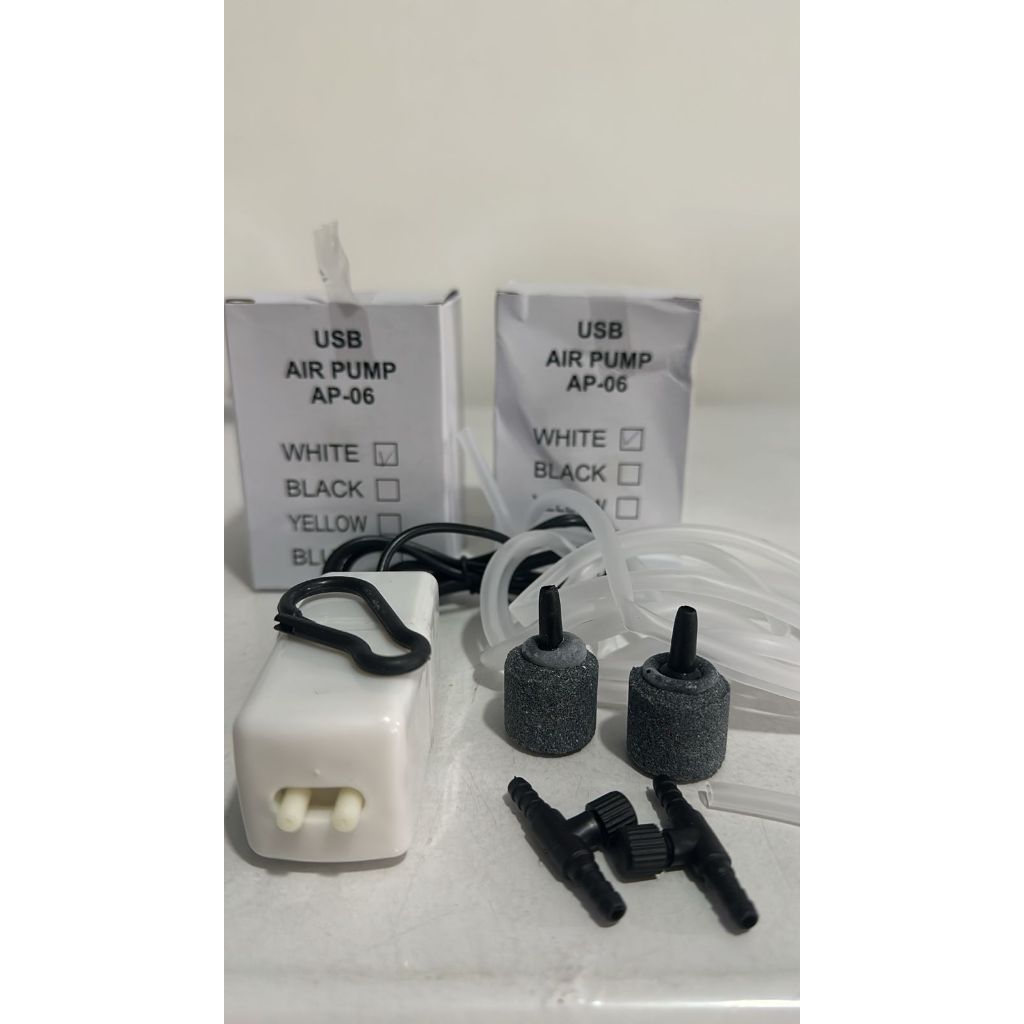 POMPA UDARA AQUARIUM AIRATOR OXYGENERATOR 2 LUBANG USB