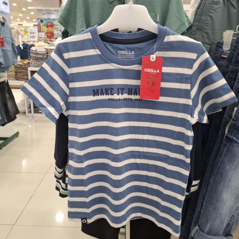 Osella Baju Anak Laki Laki Kaos Stripe Original