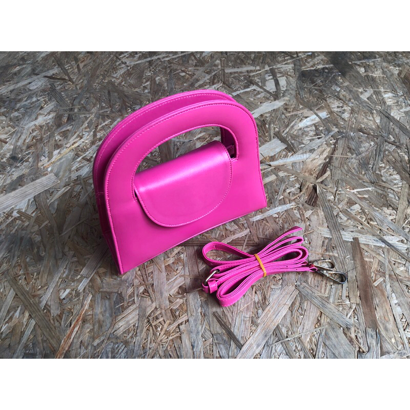 tas kecil pink fuschia