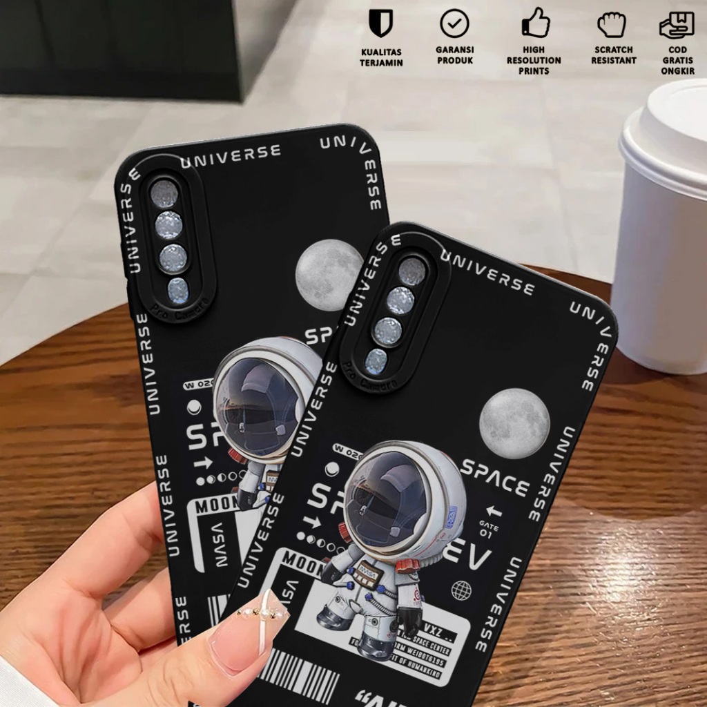 Case Samsung A30S A50 A50S - Softcase Samsung A30S A50 A50S Motif Astronot - Casing Hp Samsung A30S 