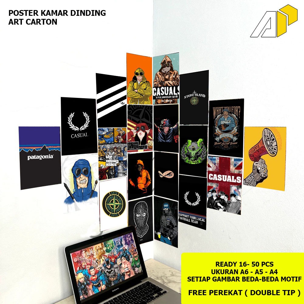 Poster Dinding Kamar Gambar Casual / Poster Casual / Hiasan Dinding / Poster Kamar / COD
