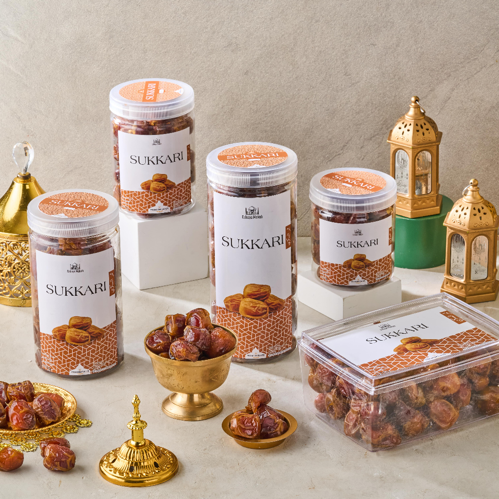 

Cahaya Mekah Kurma Sukari Ratu Kurma Toples Akrilik Premium Original High Quality