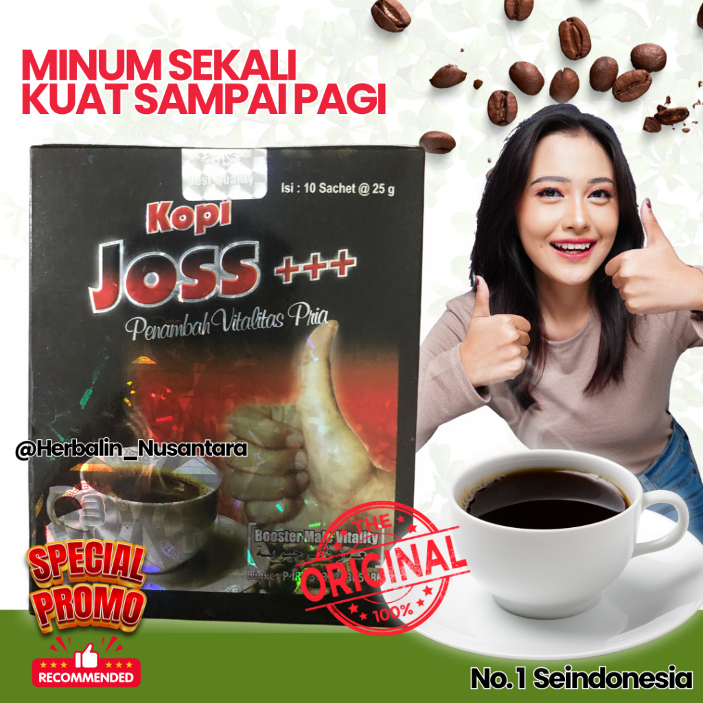 

Kopi Bubuk Robusta Hitam Joss 10 Sachet Original