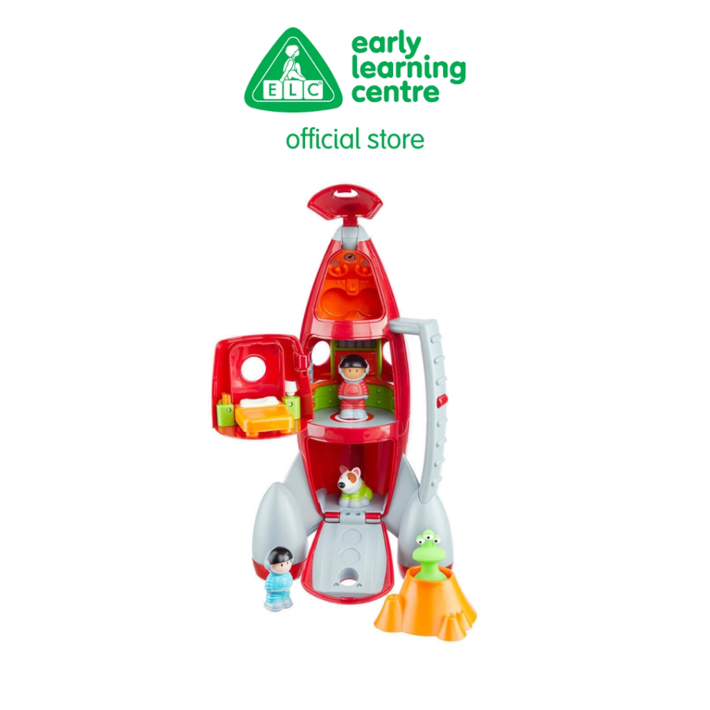 ELC Happyland Lights and Sounds Lift Off Rocket - Mainan Figur Rumah Boneka Anak