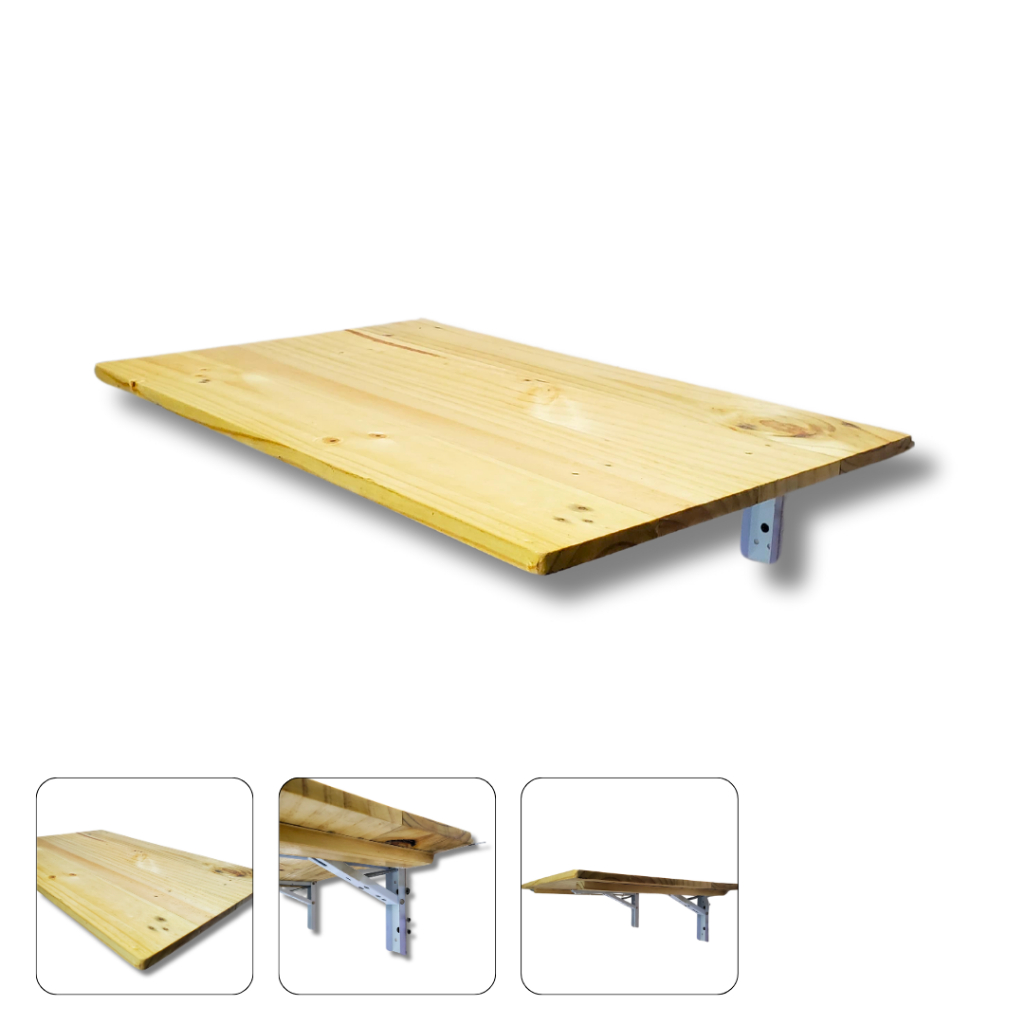 Meja Kayu Lipat Dinding Aesthetic/Meja Kayu Dinding Lipat Portable/Meja Kayu Lipat Minimalis Murah