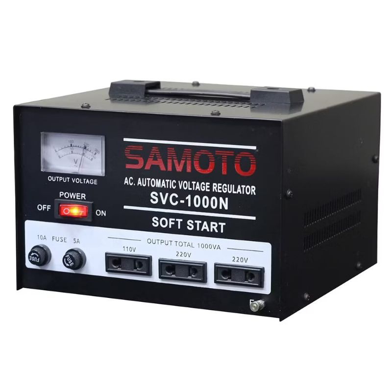 STABILIZER SAMOTO 1000VA - STAVOLT LISTRIK 1000VA STABILIZER