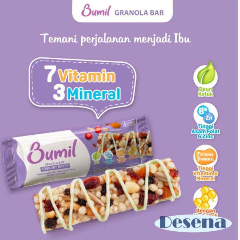 

Bumil Granola Bar Yoghurt Berry 26g