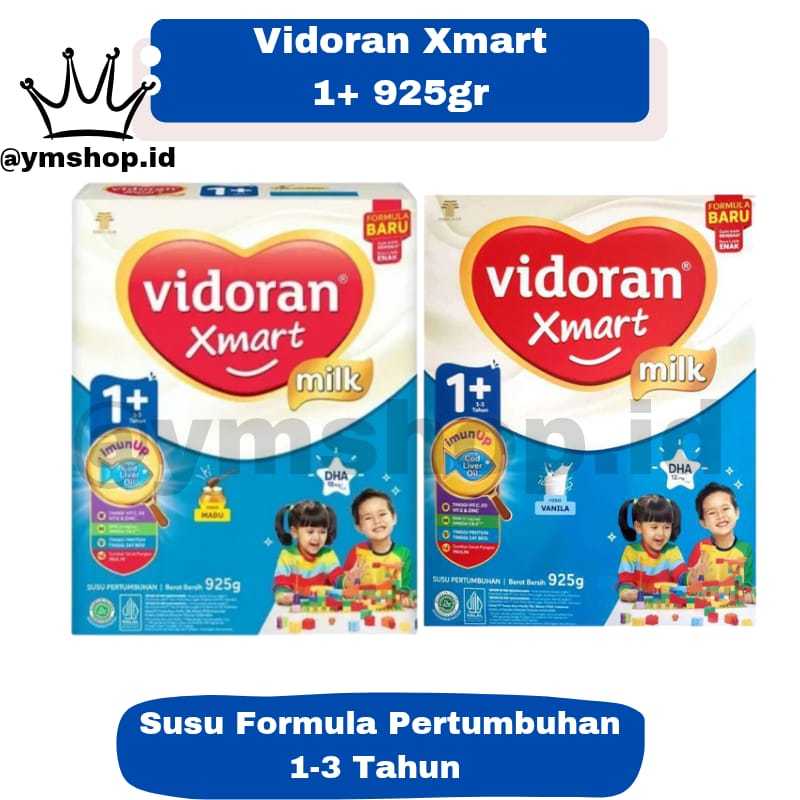 

Vidoran Xmart 1+ Susu Formula Pertumbuhan 925gr | Madu | Vanila - Susu Pertumbuhan Anak