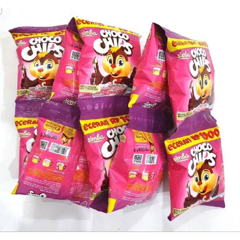 

SIMBA CHOCO CHIPS STRAWBERRY ISI 10