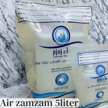 

Air zam zam asli kemasan jerigen 5 liter