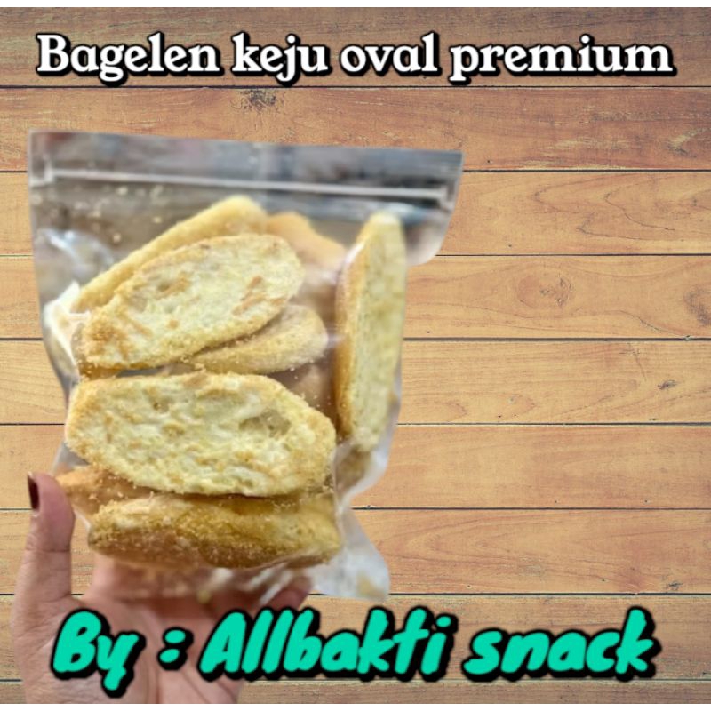 

TERLARIS BAGELEN KEJU OVAL PREMIUM BERAT 100GRAM/ALLBAKTI SNACK