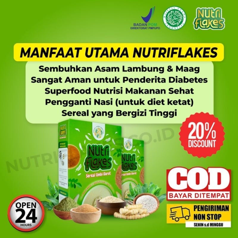 

NUTRIFLAKES SERIAL UMBI GARUT SOLUSI MAAG DAN ASAM LAMBUNG
