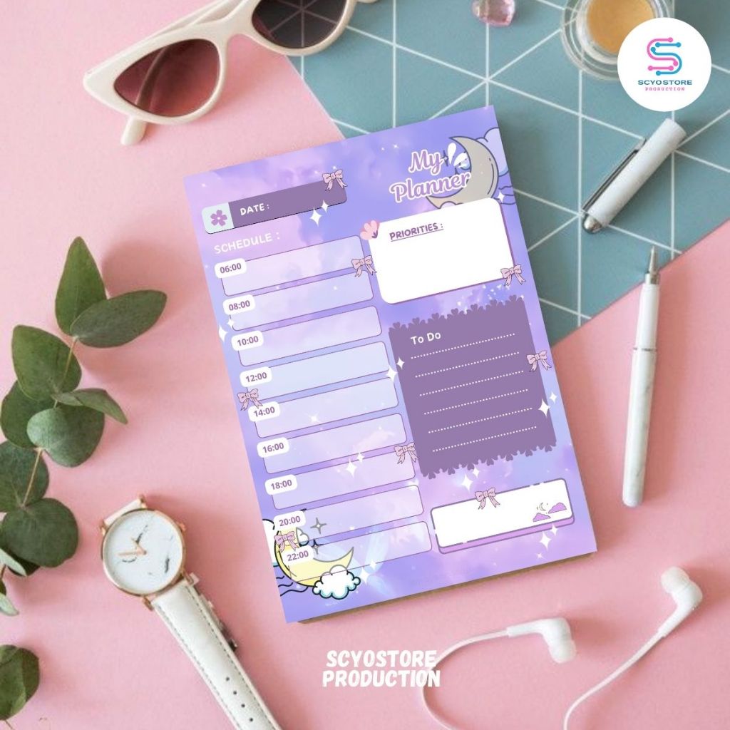 

Study Night Buku Catatan Aesthetic A6 Agenda Harian Jurnal Kerja 30 Lembar