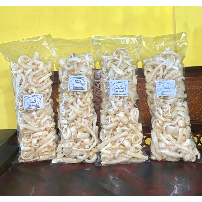 

KRUPUK/ KERIPIK RAMBAK MATANG KULIT SAPI!!! 500gr