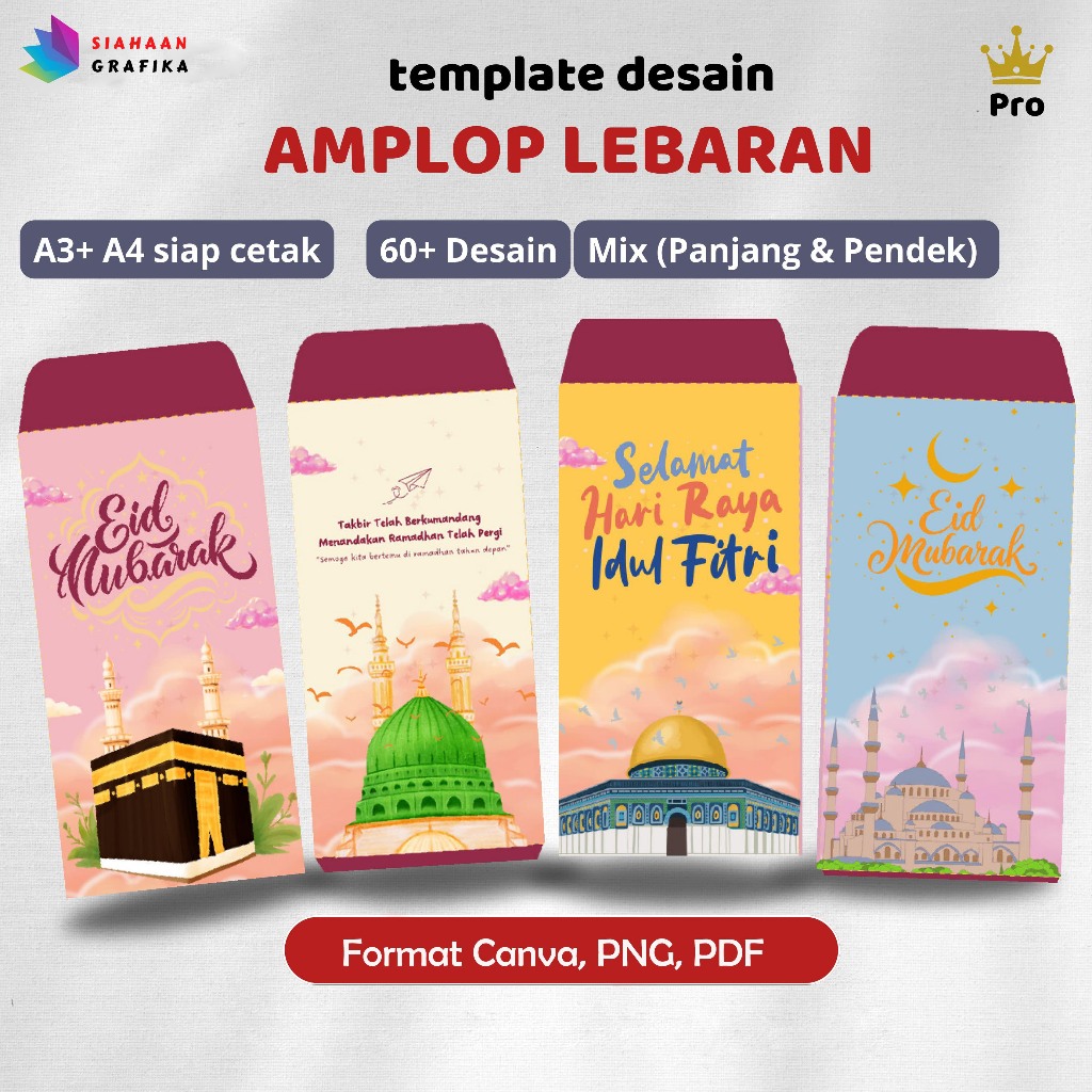 

60+ Template Desain Amplop Lebaran Premium (Format Canva, PNG, PDF)