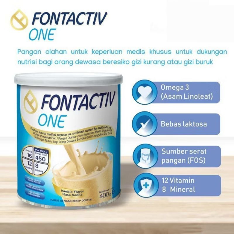 Fontactiv one Vanila 400 gram