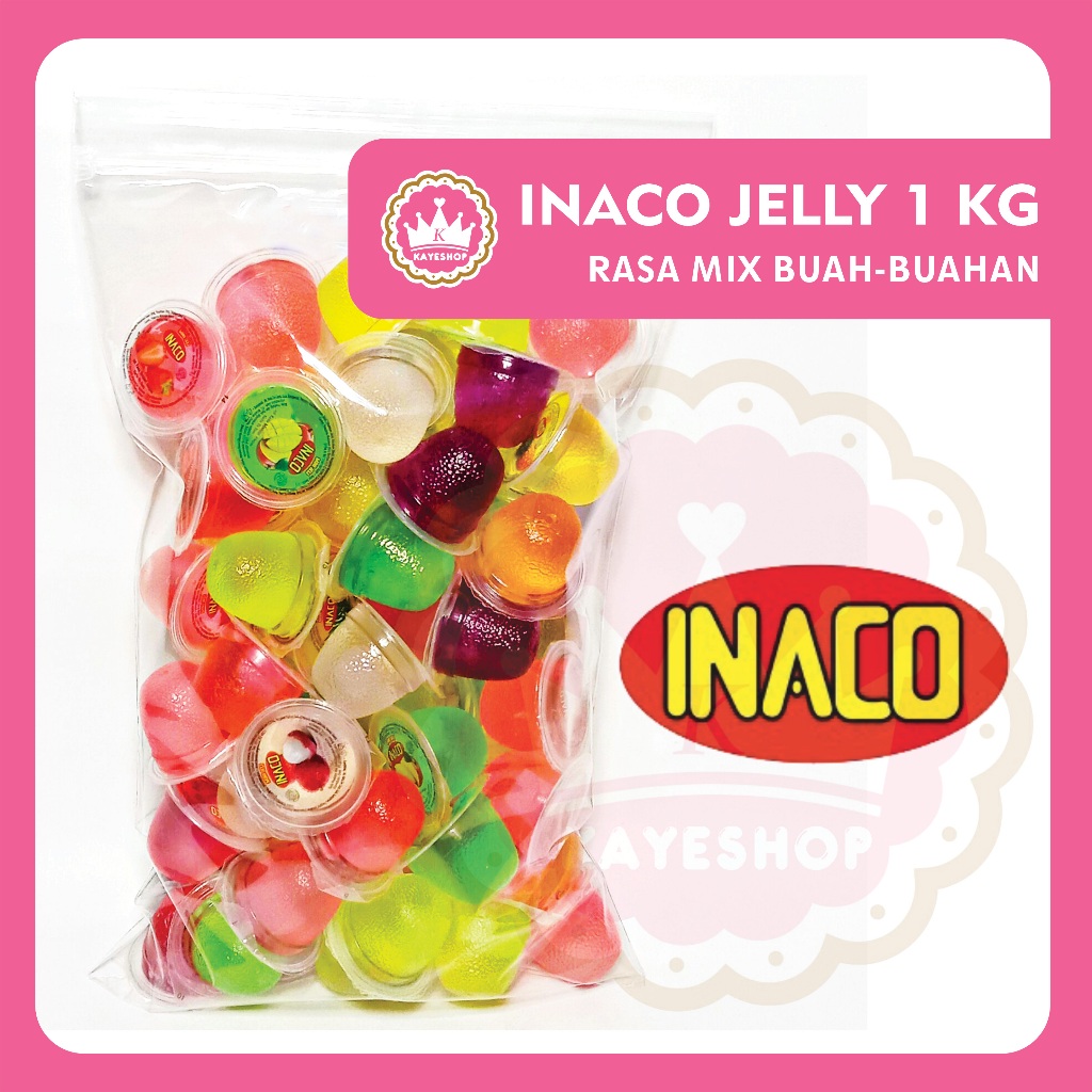 

Inaco Jelly Nata De Coco Kemasan 1 Kg Exp 2026 Rasa Mix Buah