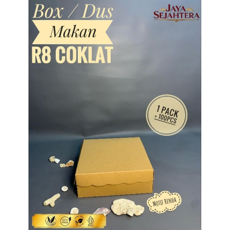 

Dus Nasi / Dus Kue KRAFT Cokelat Tebal R8 18X18X7 (Ketebalan 310 Gsm) | Box Catering | Kotak Berkat