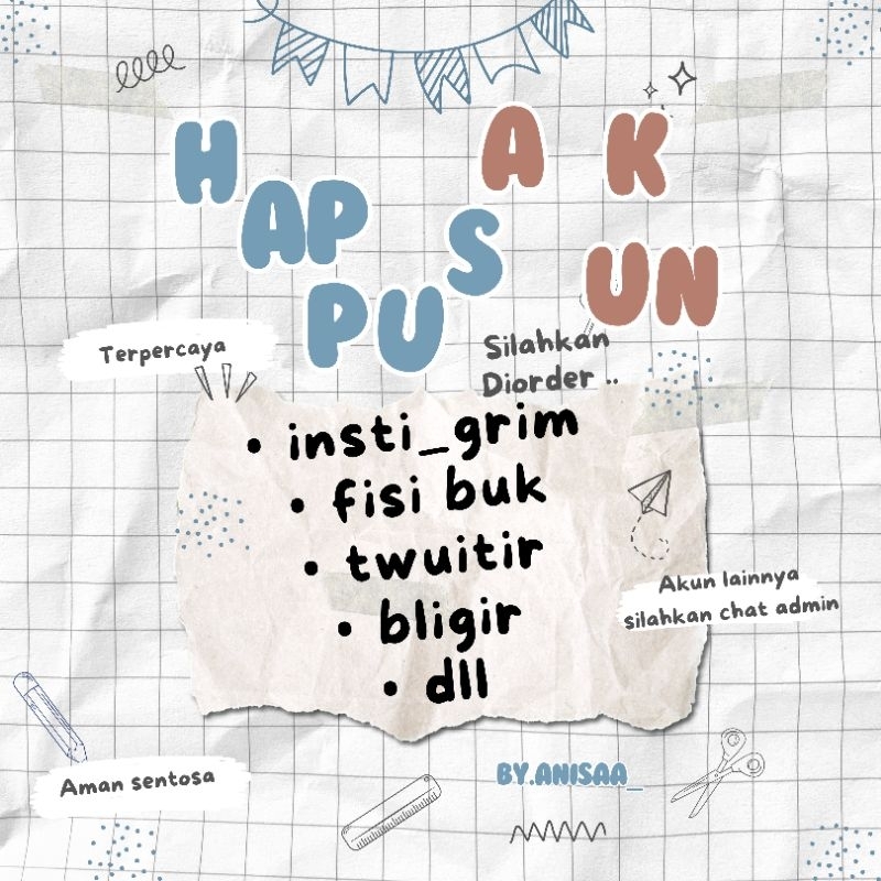 JUAL HAPUS AKUN