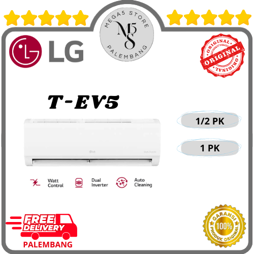 AC LG Inverter T05EV5 / T09EV5 1/2PK / 1 PK AC LG Inverter Dual Cool Watt Control