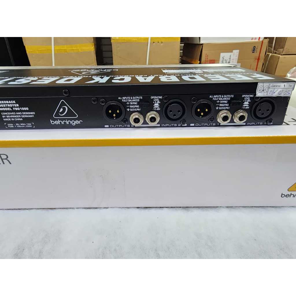 BEHRINGER feedback destroyer Anti feedback FBQ1000 / FBQ 1000 – CHINA