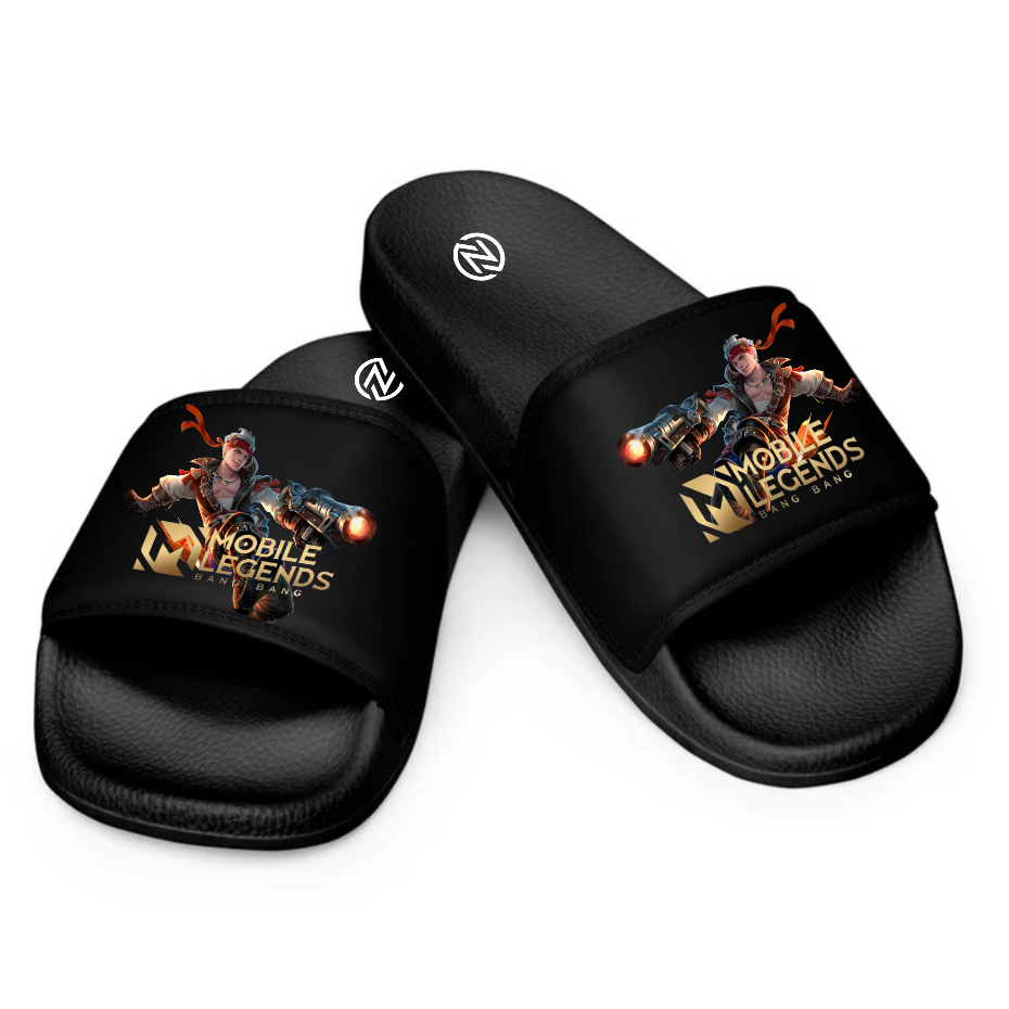 Sandal Selop Pria Motif Mobile Legend Karakter Claude Shoes Sendal Karet