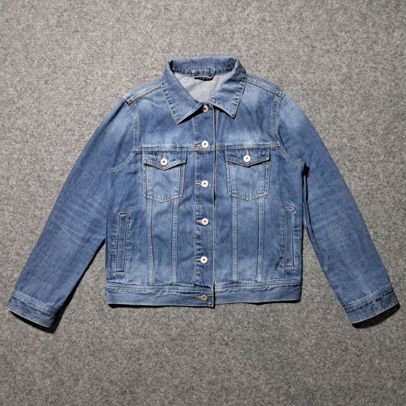 Jaket Jeans Wanita GU Uniqlo Size XL