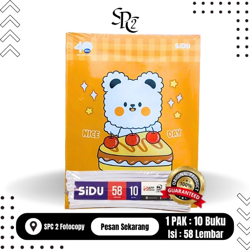 

BUKU TULIS SiDU 58 LEMBAR [1Pack 10Buku]