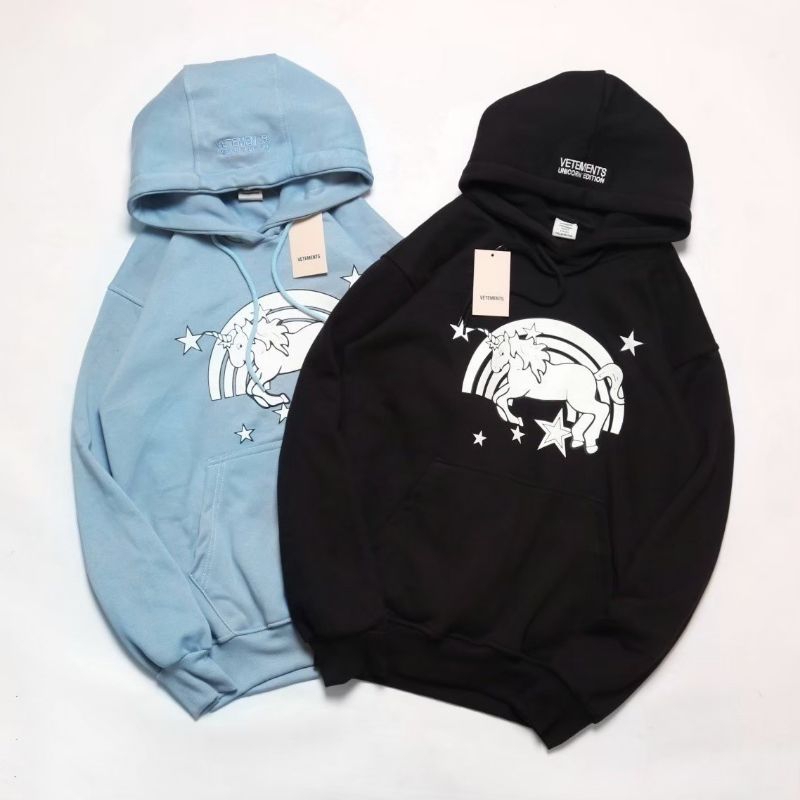Hoodie Sweater Jaket Vetements Unicorn Pria Wanita Dewasa Premium Casual Termurah