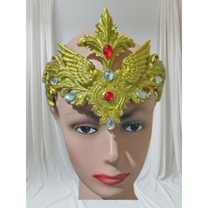 mahkota,aksesoris tari,karnaval,kening sayap