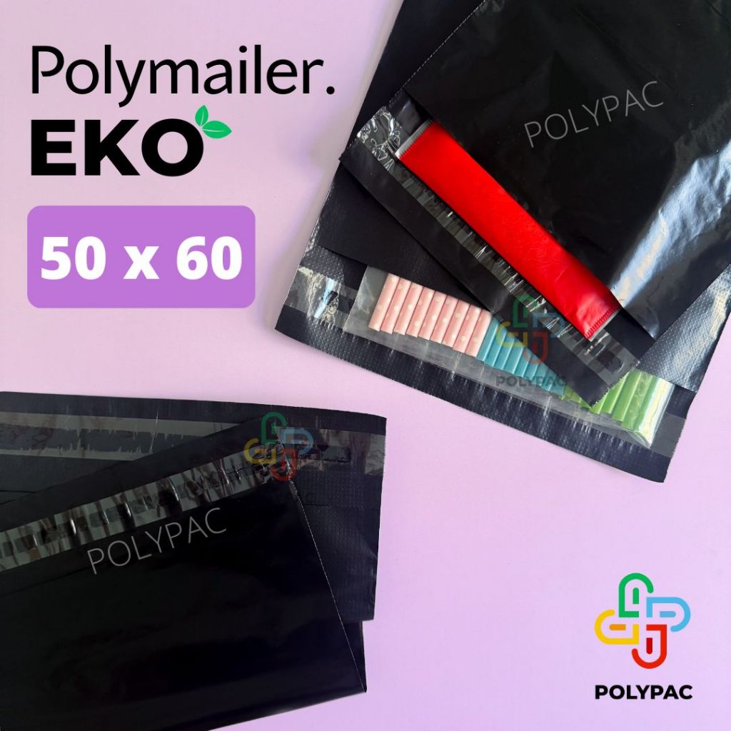 

Polymailer Hitam Ekonomis [50x60] isi 50 pcs - Polymailer Lem