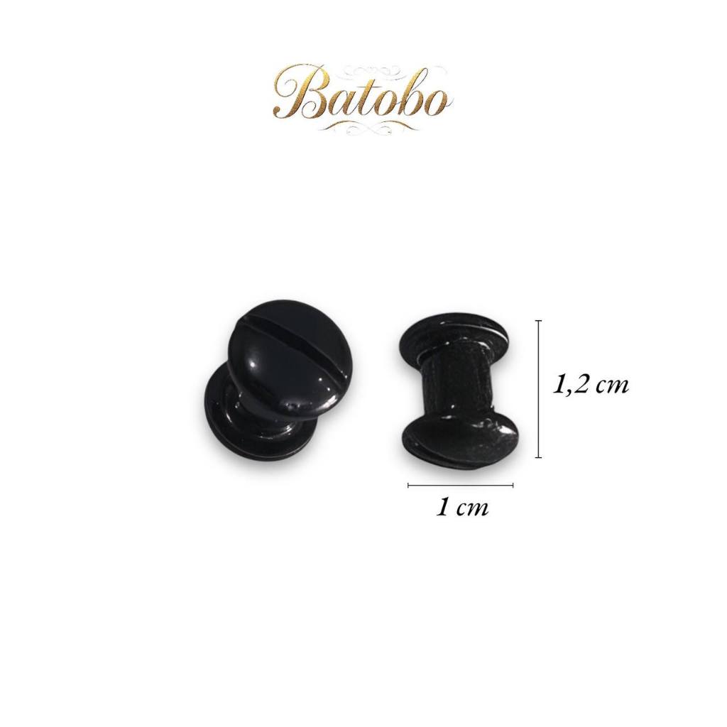 Mur Baut Sabuk / Gesper Kulit Ukuran 9mm - Baut Jilid Buku 1 Cm