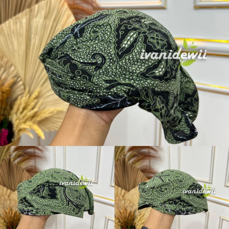 Blangkon [PREMIUM] | Motif Wahyu Hijau - Jogja/Sunda/Solo