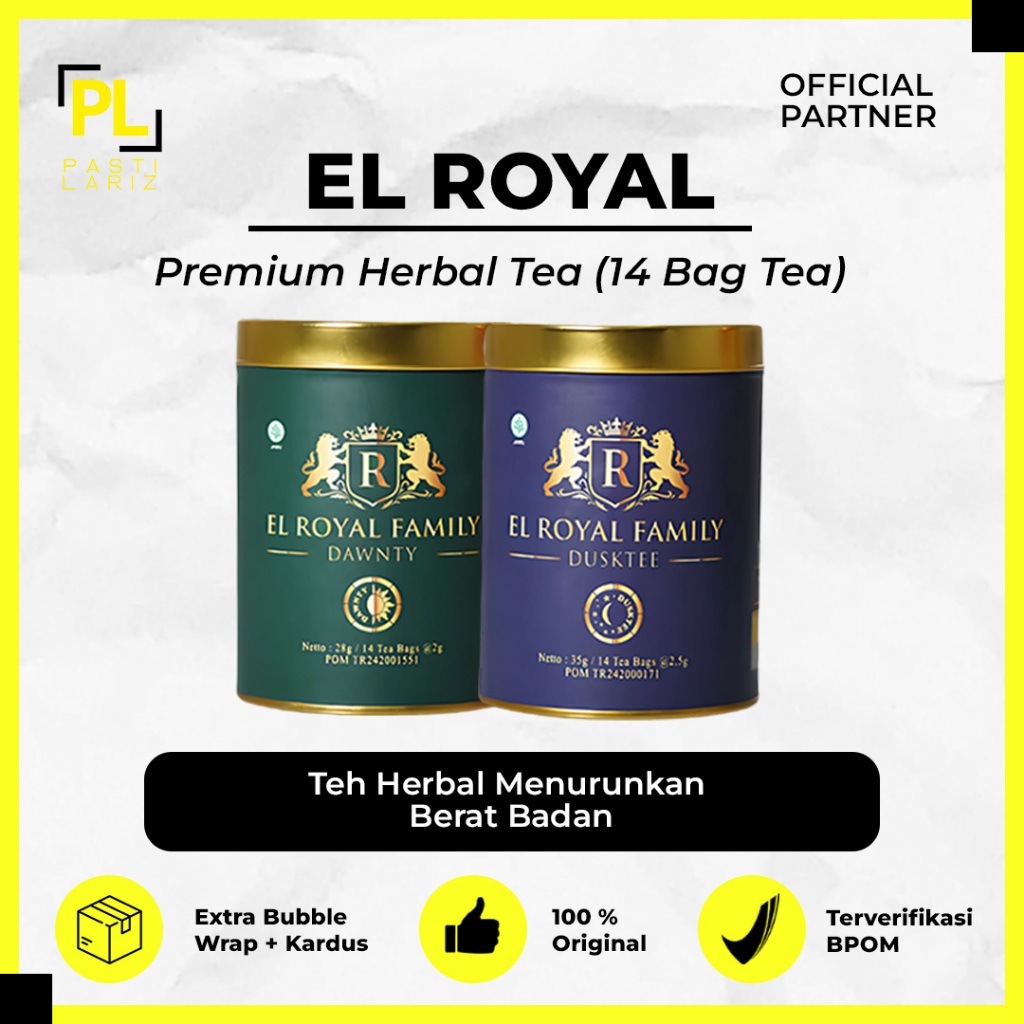 

EL ROYAL Premium Herbal Tea Morning & Night Teh Herbal Membakar Lemak & Menjaga Metabolisme Tubuh
