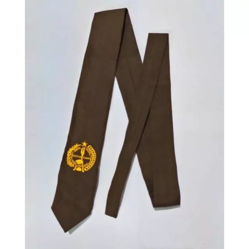 Dasi Pramuka Bordir Pria Wanita Panjang Dasi Pendek Karet Logo Bordir Komputer Jahitan Rapih dasi se