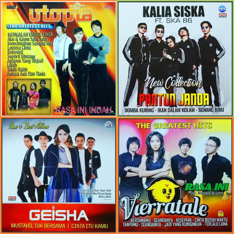 Kaset MP3 Musik Lagu Pop Geisha - Vierra - Kalia Siska - Utopia Album Pilihan