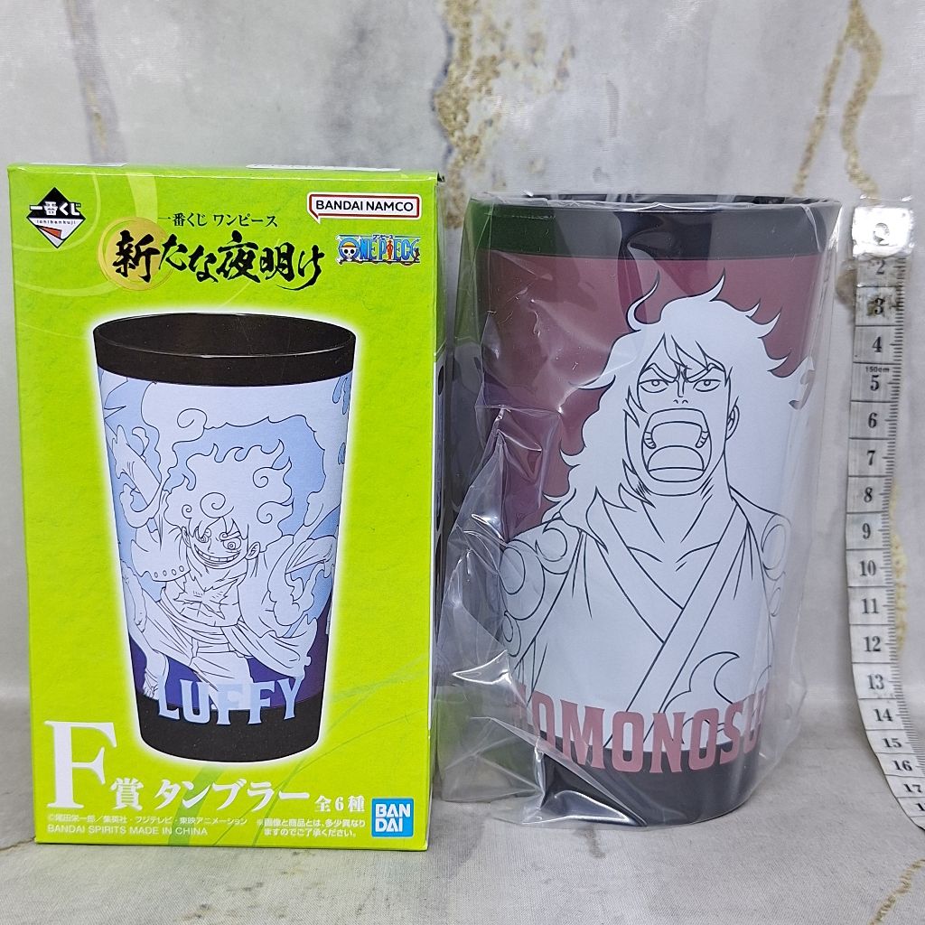 One Piece Kouzuki Kozuki Momonosuke Tumbler Mug Gelas Plastik Ichiban Kuji F Prize A New Dawn 13 cm