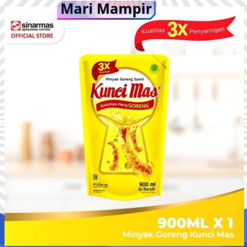 

(1Pcs) Minyak Goreng KunciMas 900ML Kemasan Refill