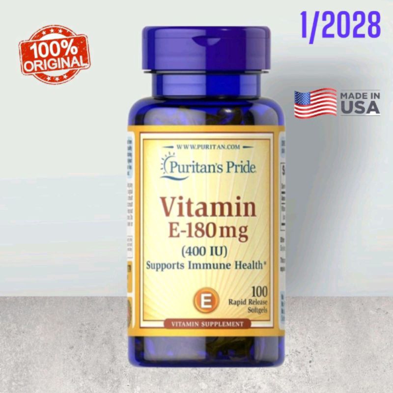 

Puritan Vitamin E 180 mg 400 iu 100 sofgels Puritan's Puritans