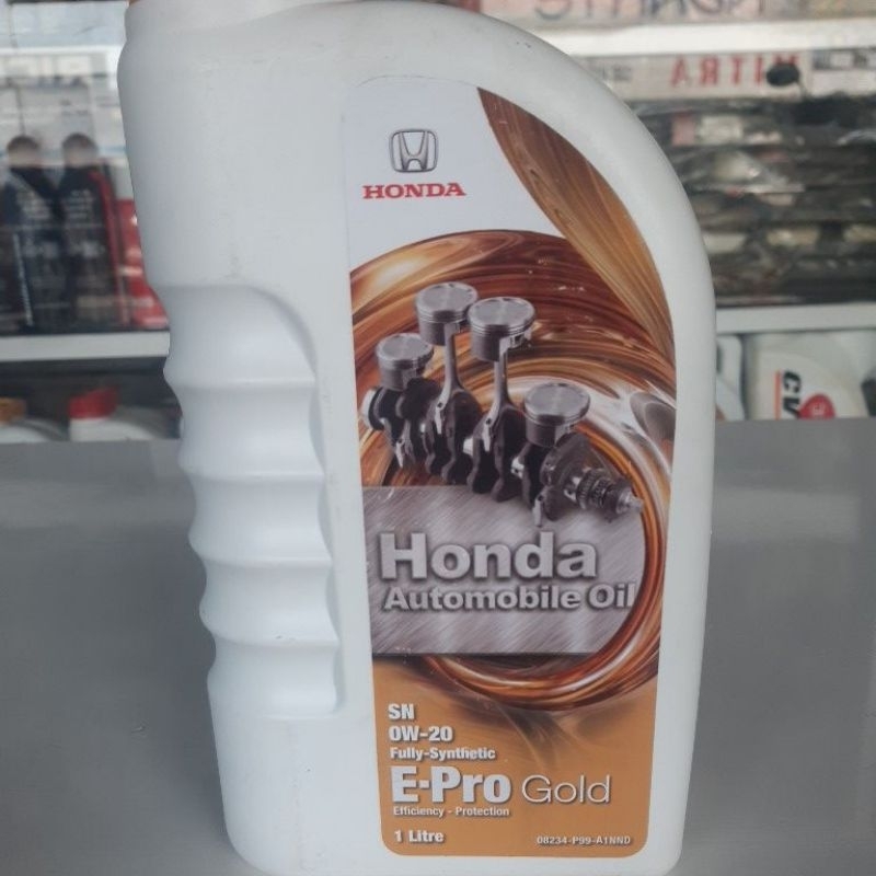 OLI MESIN HONDA ORIGINAL TYPE GOLD SAE 0W - 20 FULL SYNTHETIC BRIO JAZZ MOBILIO BRV HRV CITY STREM C