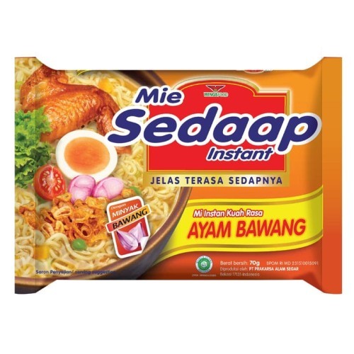 

Mie Sedaap Instan Kuah Rasa Ayam Bawang 70 Gr