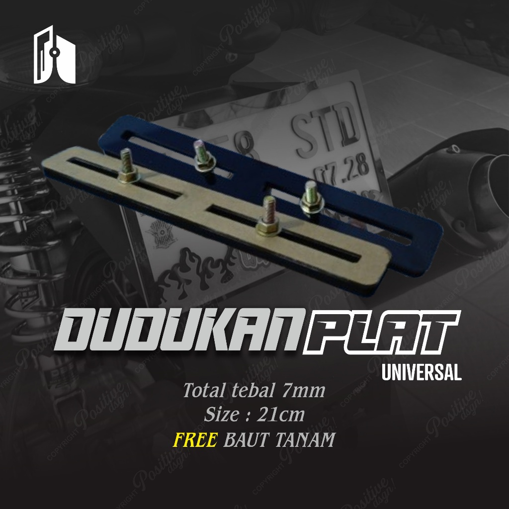 DUDUKAN PLAT NOMOR MOTOR AKRILIK