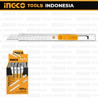 

ox Cutter Small (9 mm) INGCO HKNS1806 - Knife Blade Kecil 9mm Retract Retractable
