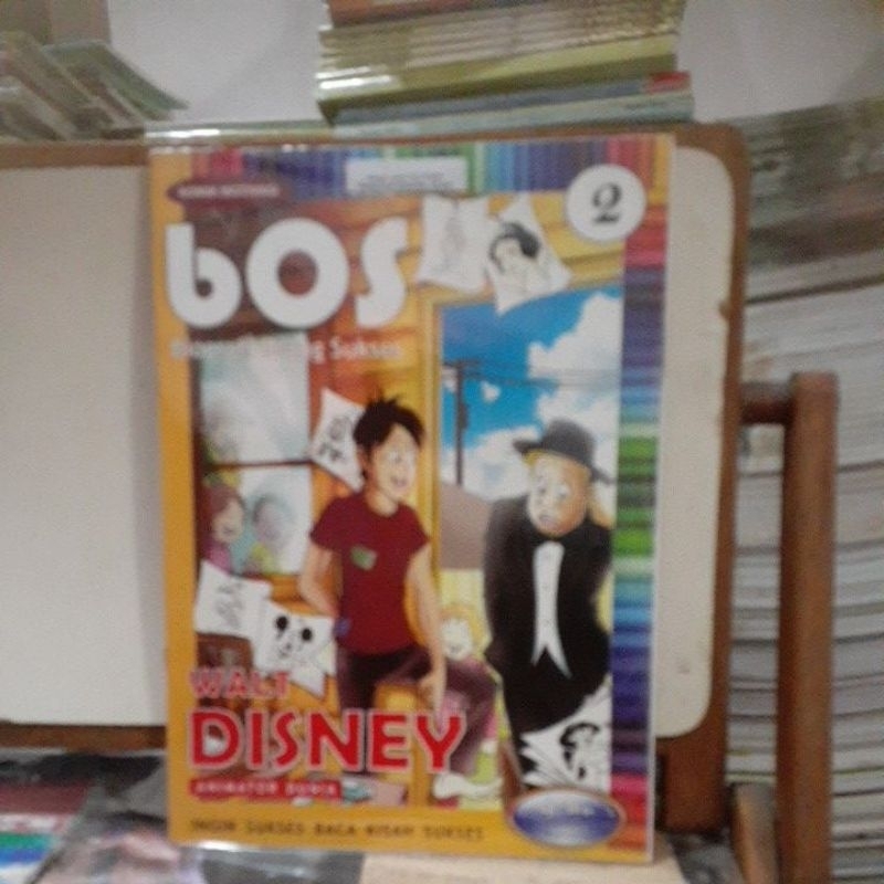 komik mitivasi bos ,biografi orang sukses 2 walt disney anivator dunia