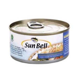 

SUN BELL TUNA CHUNK IN VEGETABLE OIL 185 GRAM - IKAN KEMASAN KALENG SUNBELL