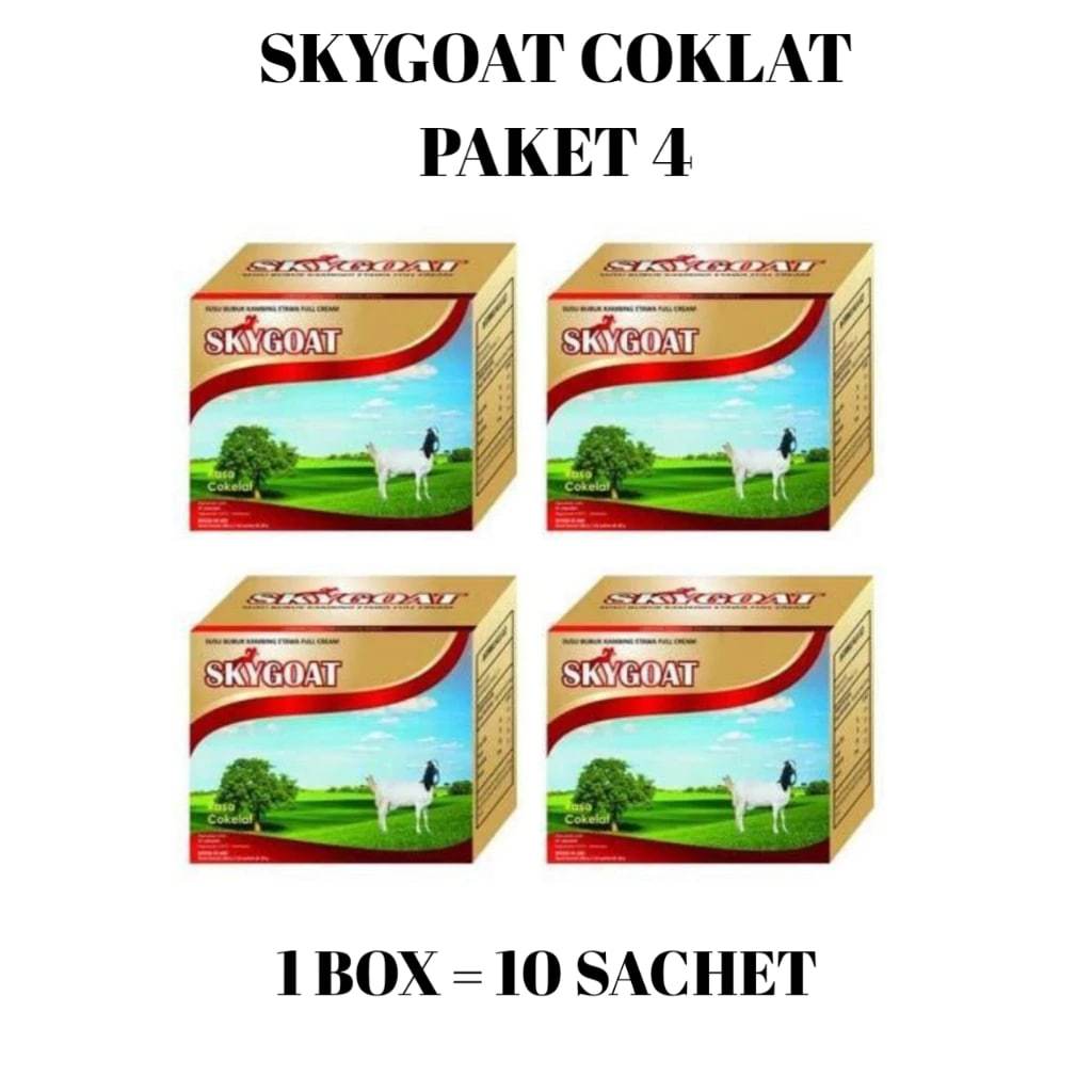 

[ 4 BOX ] Skygoat Coklat Kemasan 200gr Susu Kambing Etawa