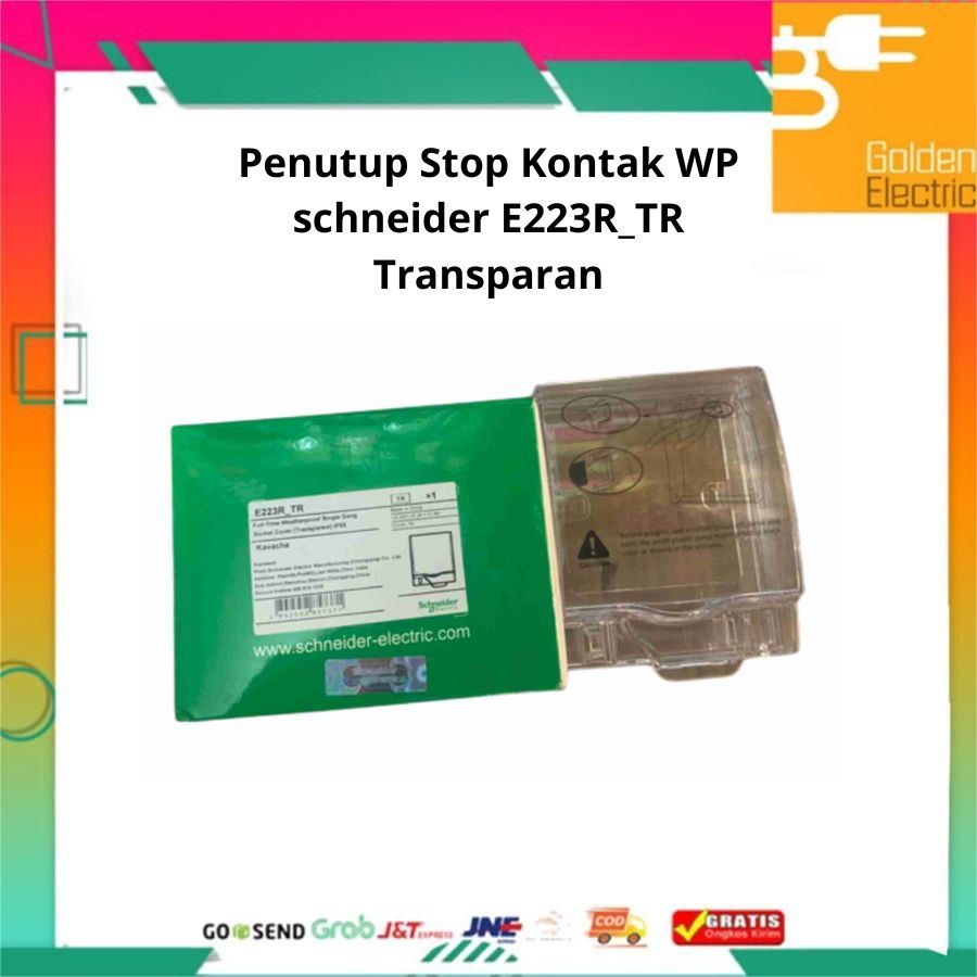 Penutup Stop Kontak WP schneider E223R_TR Transparan