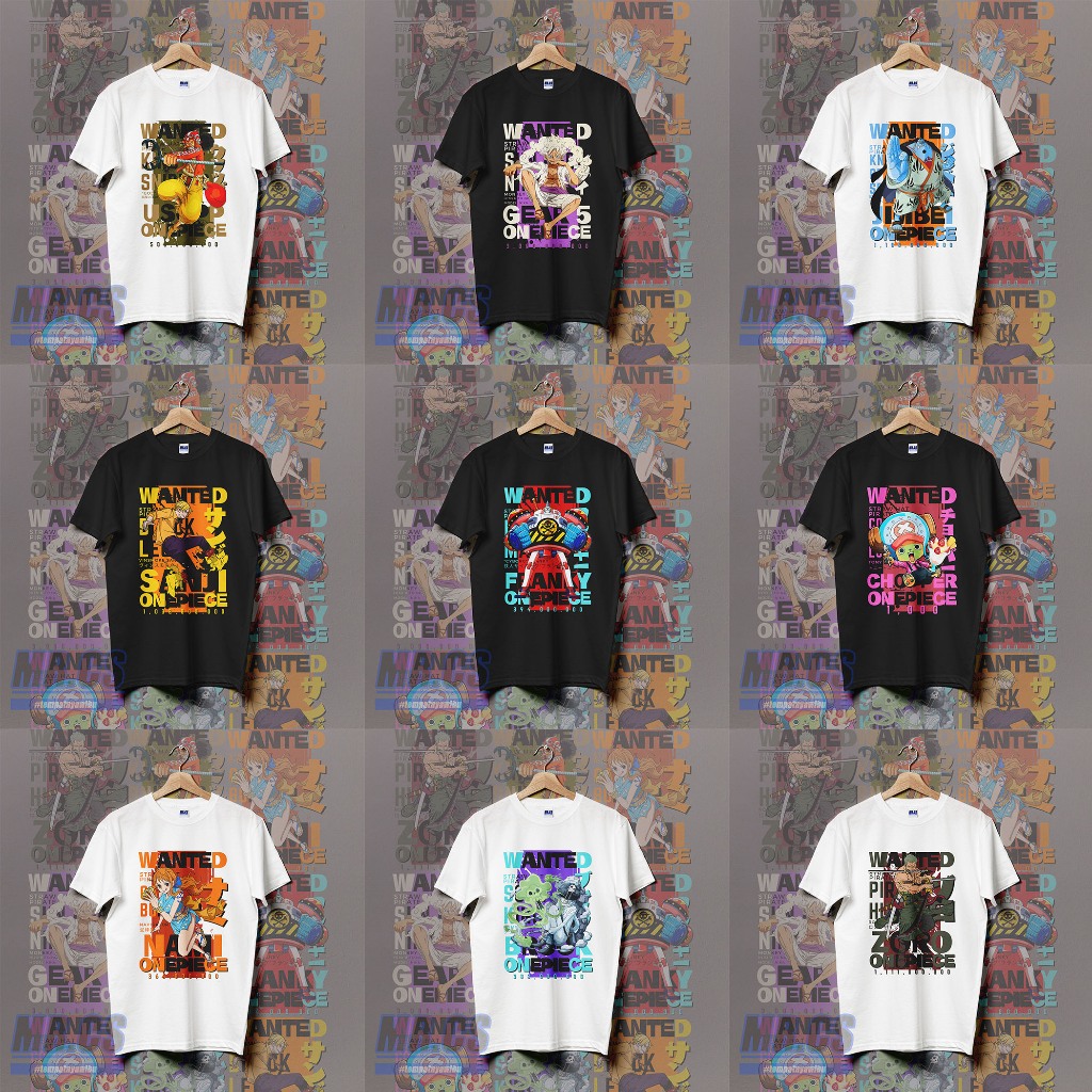 KAOS ONE ANIME ONE PIECE KARAKTER / BAJU ANIME ONE PIECE STREETWEAR