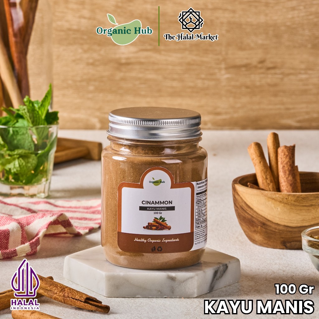 

Organic Hub Cinnamon Rempah Bumbu Dapur Kayu Manis Bubuk 100 gr